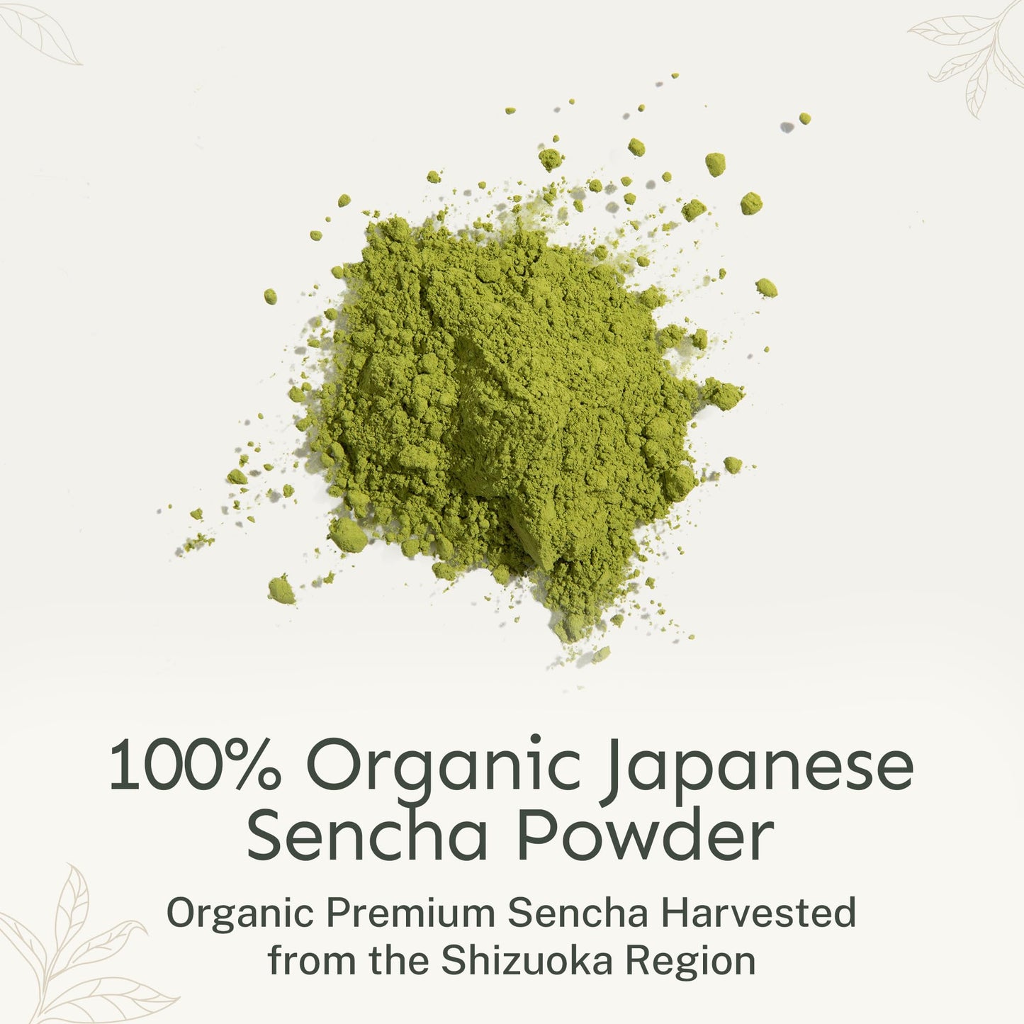 Yu Tea Organic Sencha Green Tea Powder, 100 Servings | Rich in Antioxidants, EGCG, & L-Theanine | Pure Japanese First Harvest Leaf | Low Caffeine
