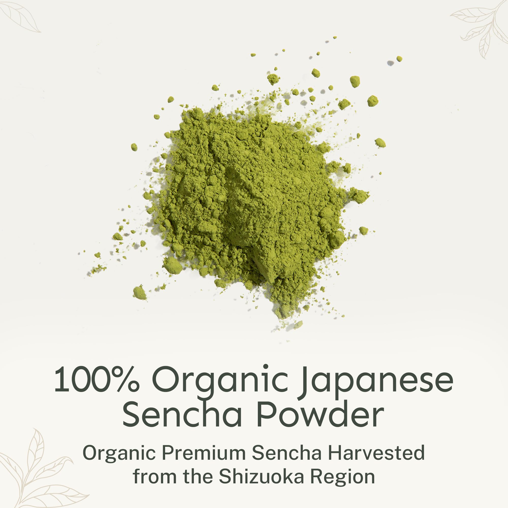 Yu Tea Organic Sencha Green Tea Powder, 100 Servings | Rich in Antioxidants, EGCG, & L-Theanine | Pure Japanese First Harvest Leaf | Low Caffeine
