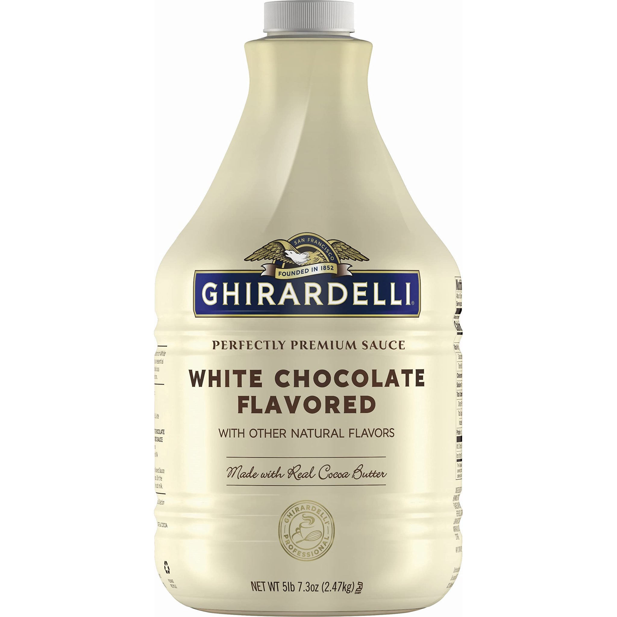 Ghirardelli Chocolate White Chocolate Flavored Sauce, 5 Pounds 7.3 Oz (2.47 Kg) Package