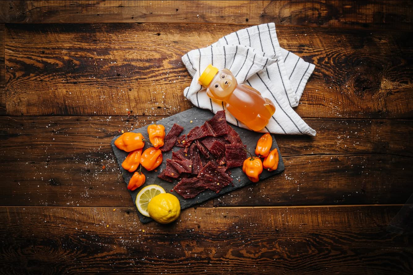 Glenwood Premium Beef Jerky Handcrafted Jerky, Honey Habanero 10 Ounce Bulk Jerky, Naturally Wood Smoked Jerky, Made in the USA, No MSG, Gluten-Free