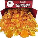 Butterscotch Hard Candy Bulk 5LB Bag - Delicious Sweet Individually Wrapped Butter Scotch Bulk Hard Candies Perfect Blend of Creamy and Sweetness