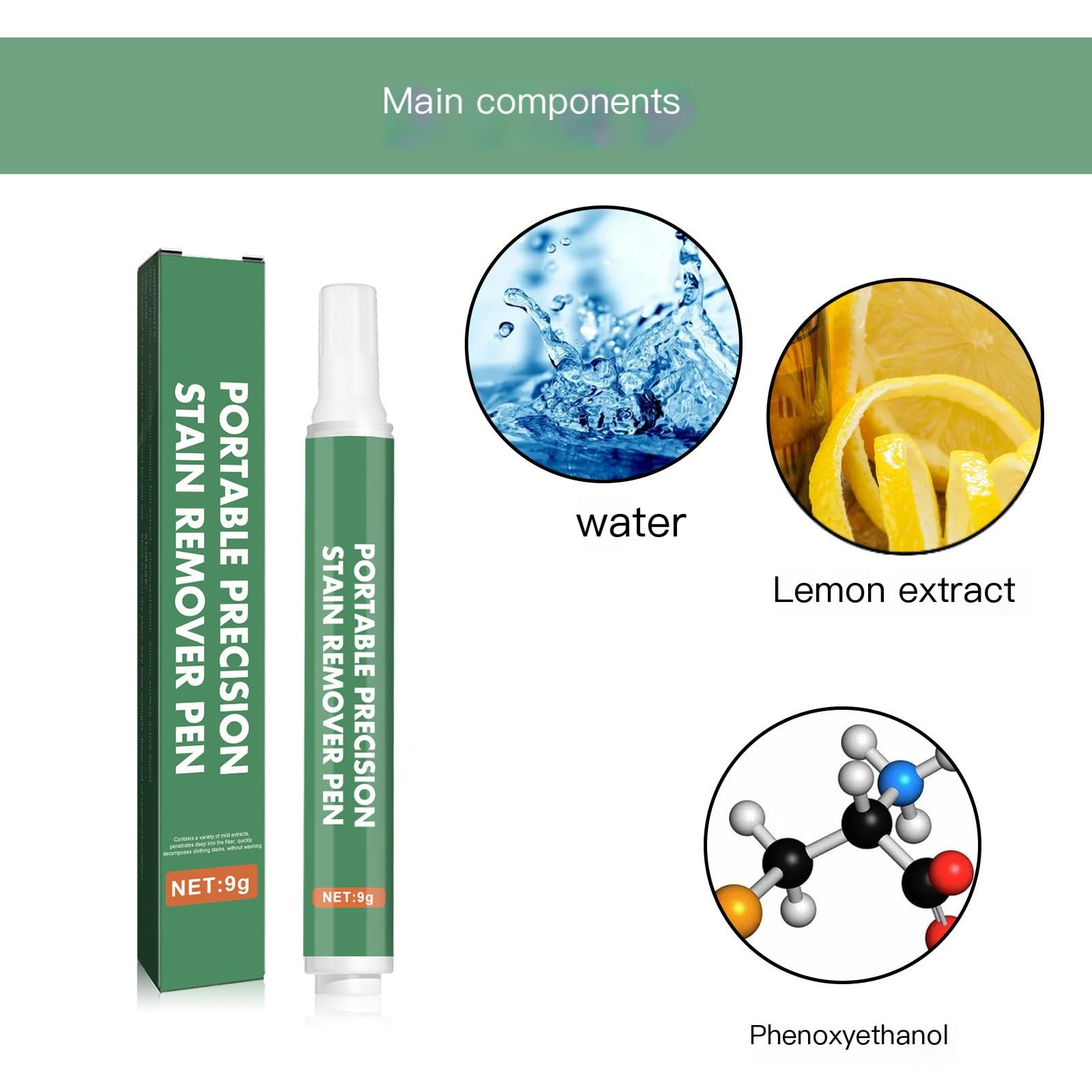 Haiqing Advanced Stain Bleach Pen for Clothing - Essential Travel Size Toiletries and Accessories - Instantly Remover New Sta*ins for All Clothes