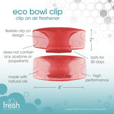 Fresh Products Eco Bowl Clip Air Freshener Versatile Design Toilet Freshener Trash Freshener Chemical Free Natural Oils Discreet Lasts 30 Days Made in