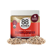 88 Acres Organic Sunflower Seed Butter, 14 oz Jar, 2 Pack, Butter Spread with 5g Plant-Based Protein, Gluten Free, Nut Free, Vegan, Non-GMO
