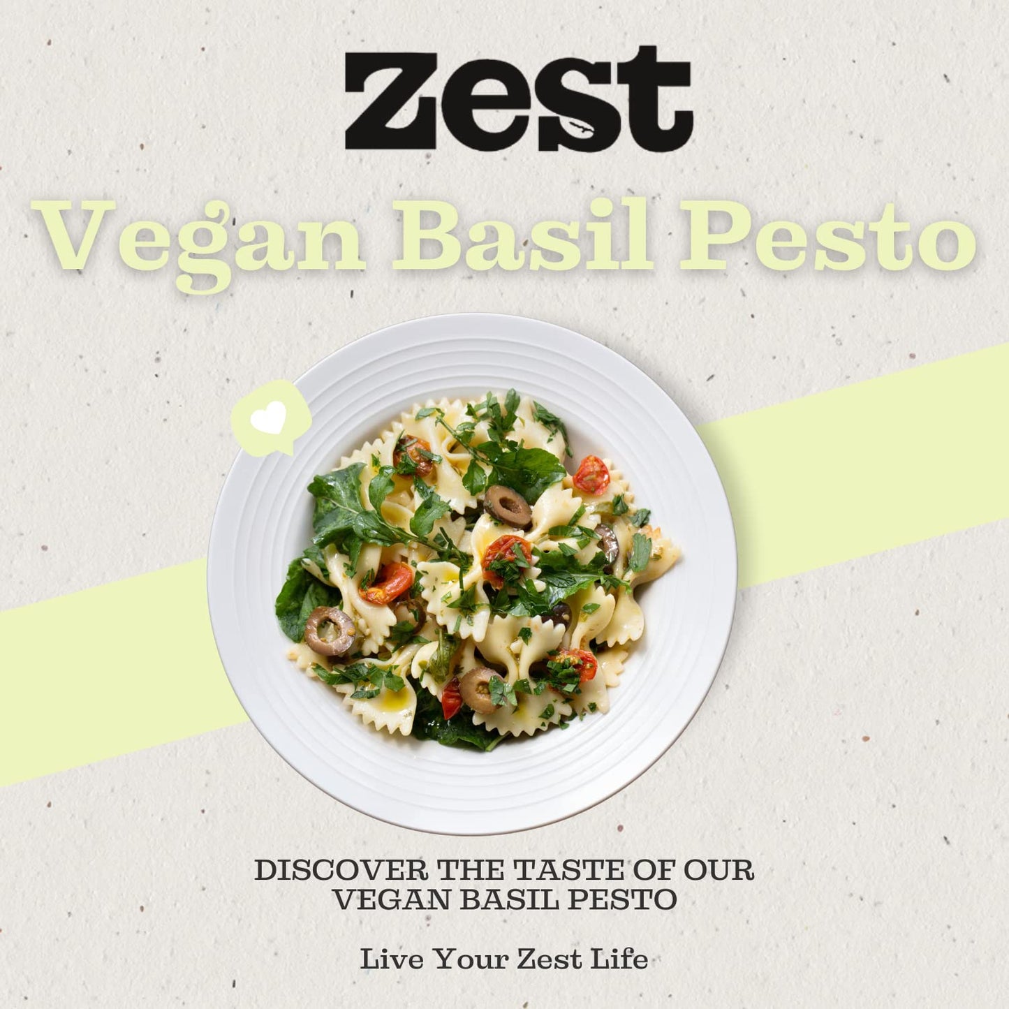 Zest Vegan Basil Pesto 165g