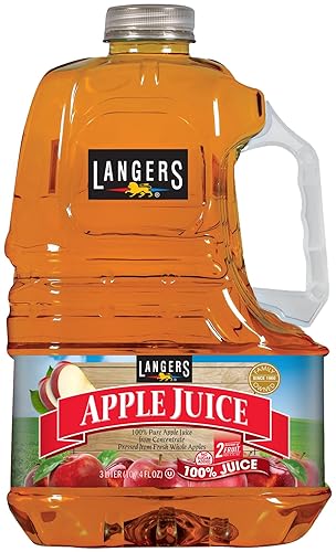 Langers 100% Juice, Apple, 101.4 Fl Oz (Pack of 4)