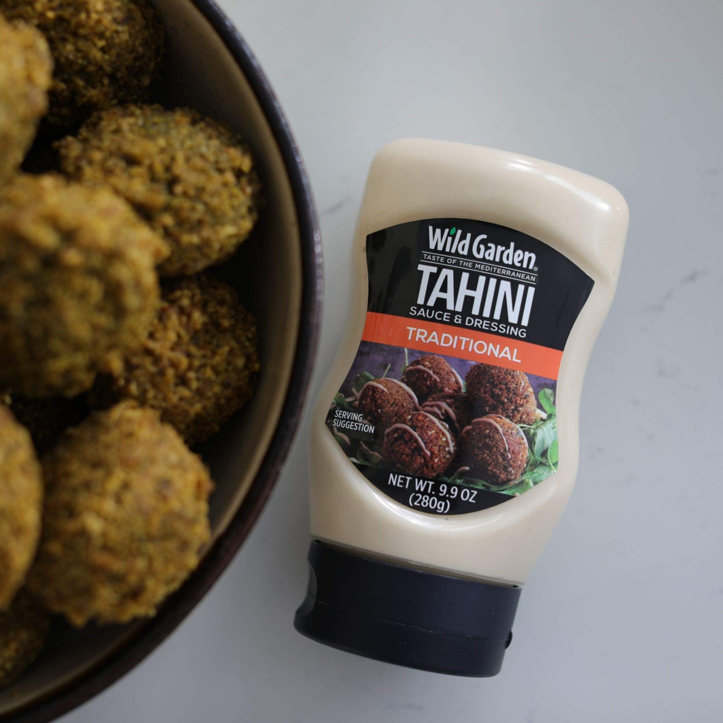 Wild Garden Tahini Sauce & Dressing, Easy Squeeze Bottle. Great on Falafel, Sandwiches, Salads, and Mores! 9.9 oz