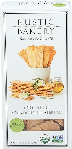 Rustic Bakery, Flatbread Rosemary Olive Oil Organic, 6 Ounce