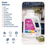 Truly Free Natural Fabric Softener | Non-Toxic for Babies & Kids Sensitive Skin | Plant-Based Laundry Softening Conditioner | Safe, Gentle