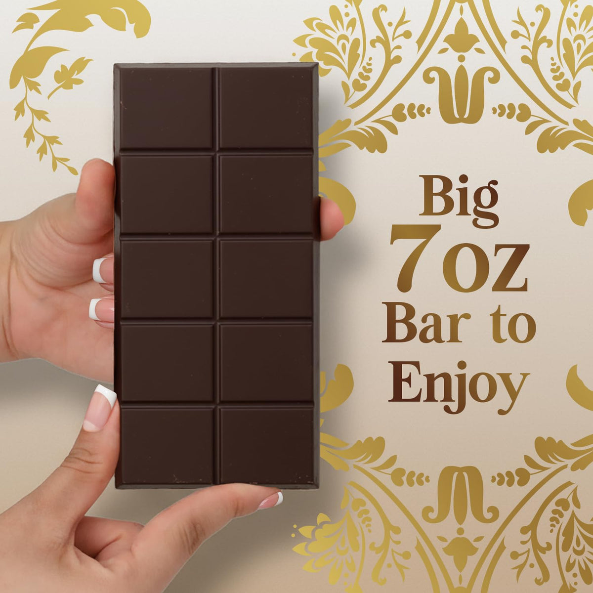 Dubai Chocolate Dark Bar 7 oz with Pistachio Filling & Crispy Kataifi