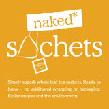Two Leaves and a Bud Organic Chamomile - 50 Naked Tea Sachets, Naturally Caffeine Free, Whole Leaf Herbal Tea in Unwrapped Pyramid Sachets, Resealable