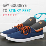 PURGGO Bamboo Charcoal Shoe Deodorizer Air Purifying Bag - Natural Odor Eliminator - Last 365+ Days - No Chemicals - Air Freshener for Shoes