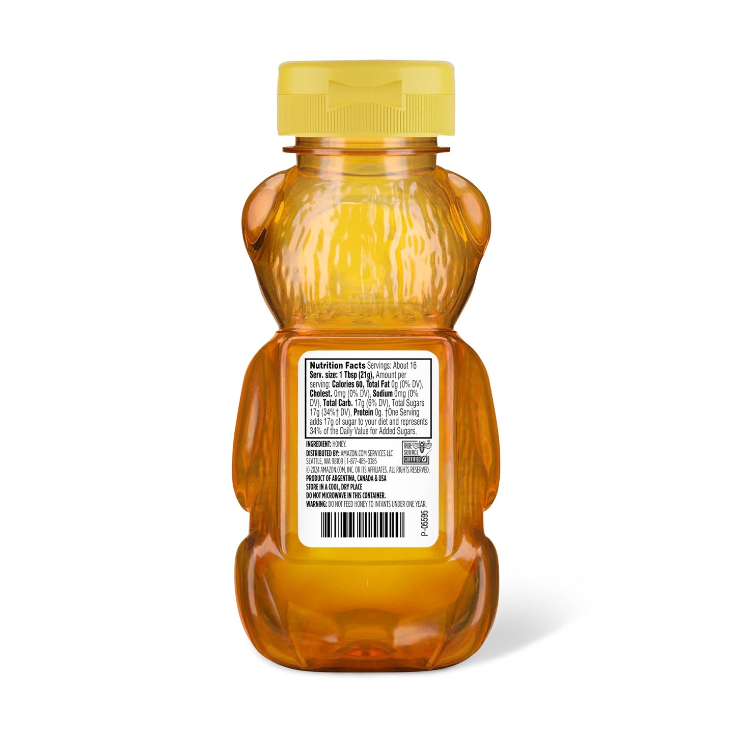 Amazon Grocery, Golden Pure Honey, 12 Oz