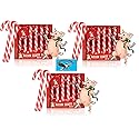 Bacon Flavored Christmas Candy Canes 18ct - Funny Savory Holiday Candy, Novelty Gag Gift, Weird Flavor Stocking Stuffers