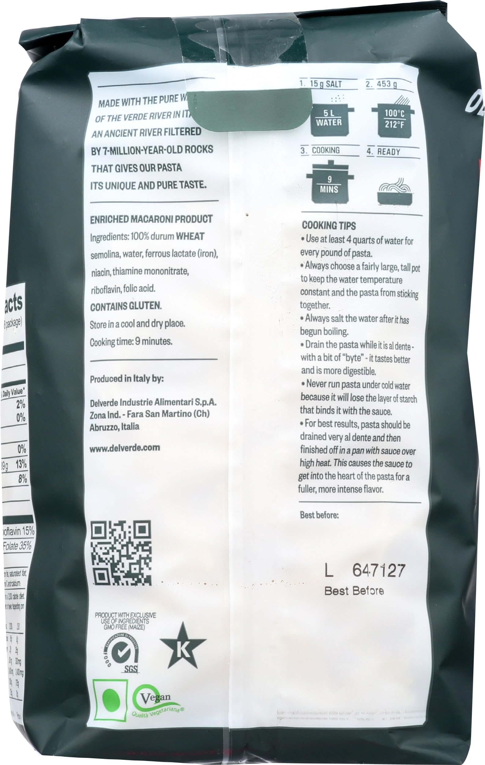 Delverde Farfalle Pasta, 16 OZ