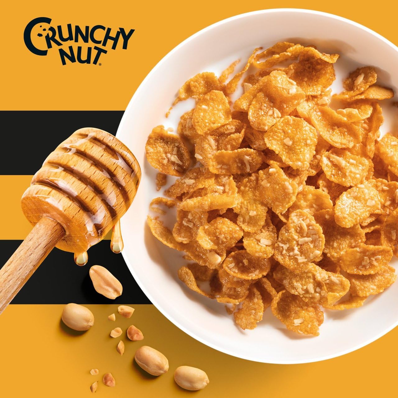 Kellogg's Crunchy Nut Cornflakes 460g (Pack of 3