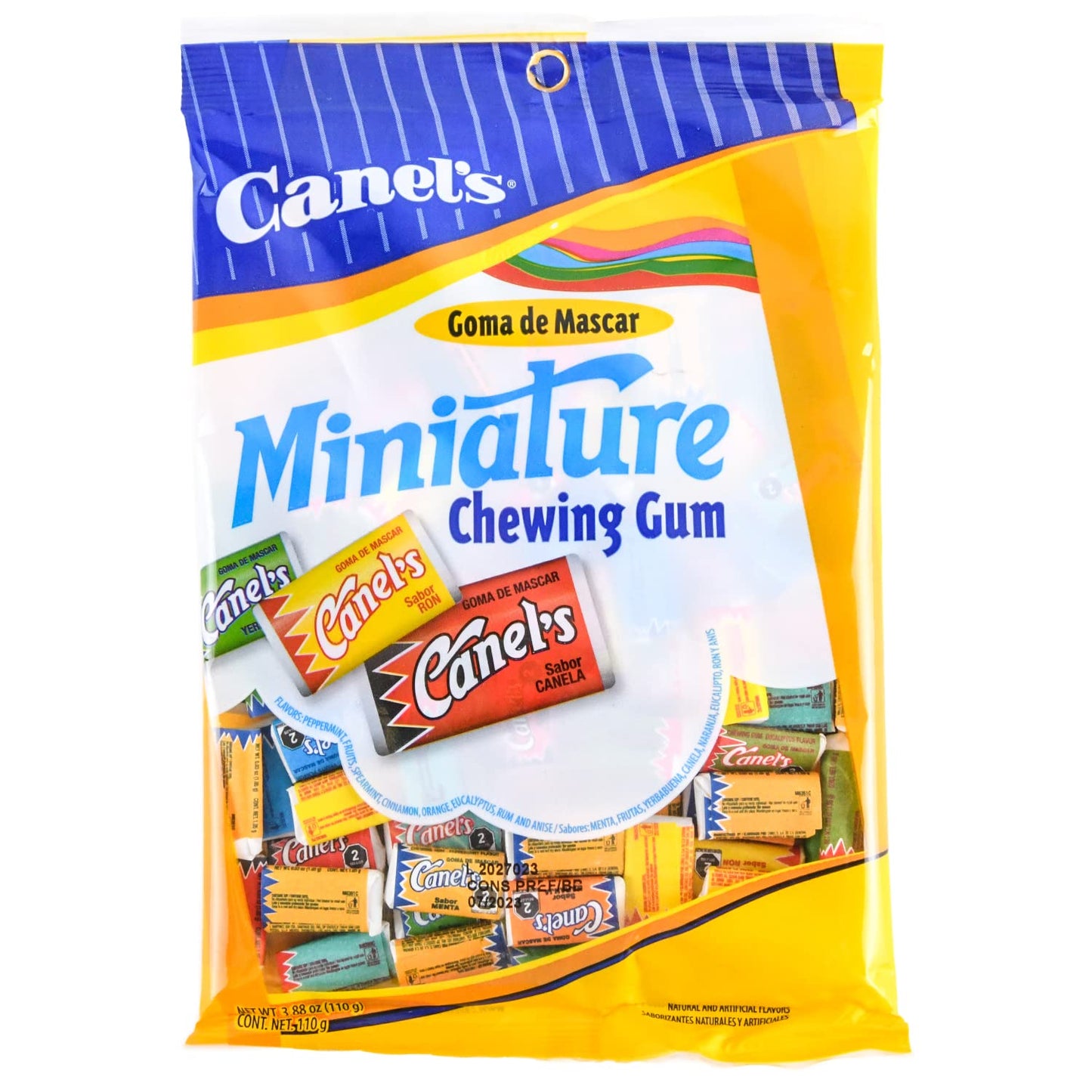 Canel's Miniature Goma de Mascar Assorted Flavor Mexican Chewing Gum (2 x 3.8 oz. Bags)