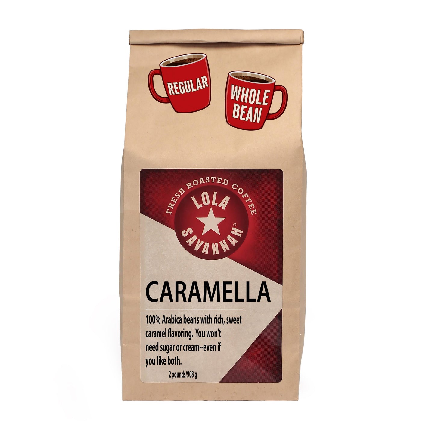 Lola Savannah Caramella Whole Bean Caffeinated Coffee, 2lb