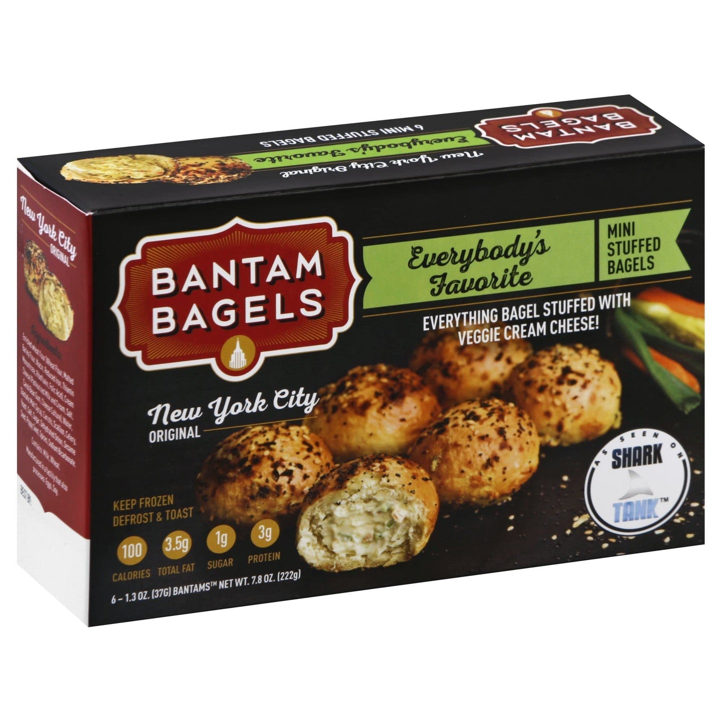 Bantam Bagels Stuffed Everything, 7.8 oz (frozen)