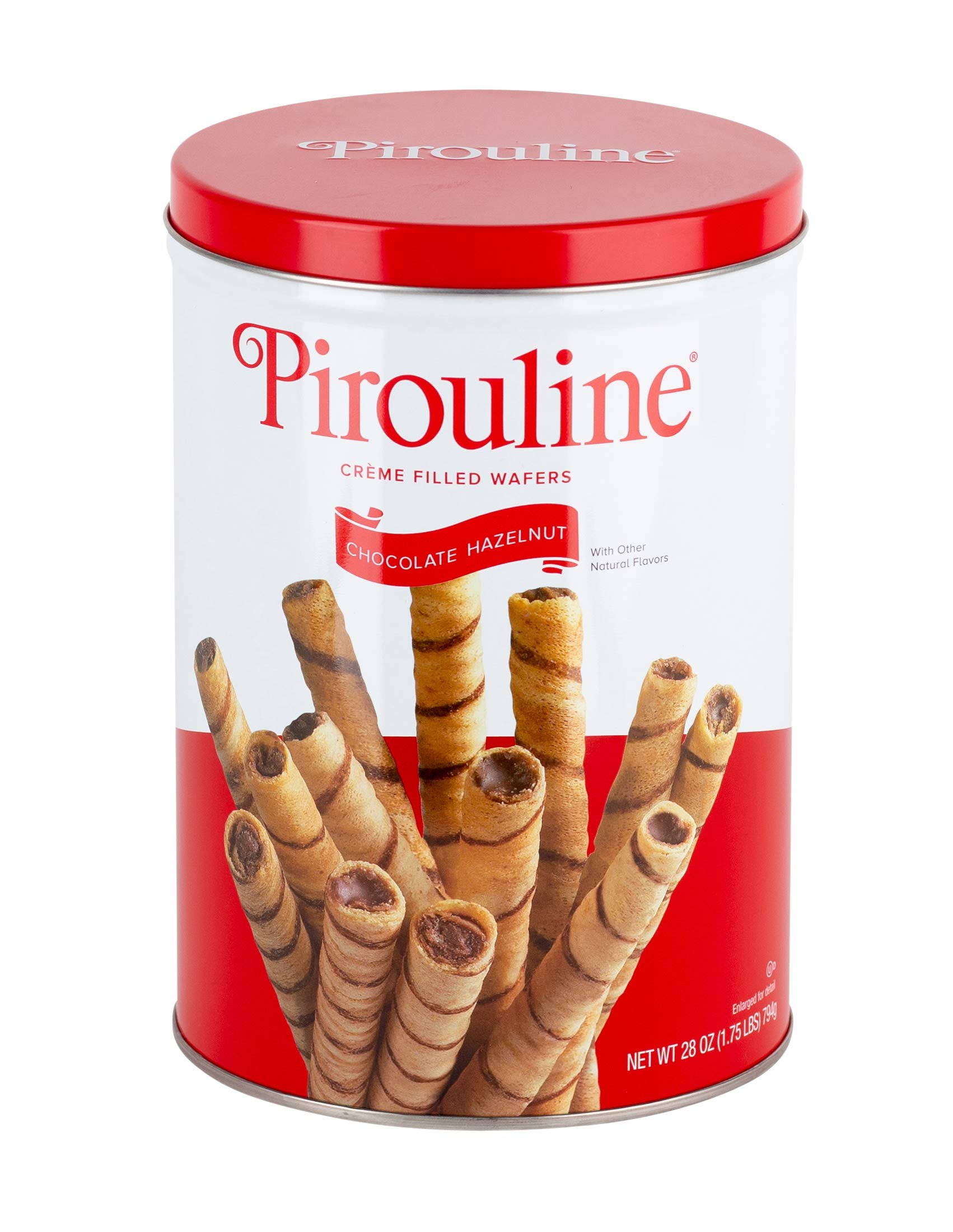 Pirouline Rolled Wafers - Chocolate Hazelnut - Rolled Wafer Sticks, Crème Filled Wafers, Rolled Cookies for Coffee, Tea, Ice Cream, Snacks, Parties