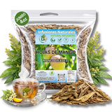 Mango Dried Leaf Tea (Hojas de Mango secas) - Jumbo 4 oz Loose Leaf Herbal Tea - 100% Natural, Vegan, Non-GMO, Caffeine-Free - Traditional Herbal