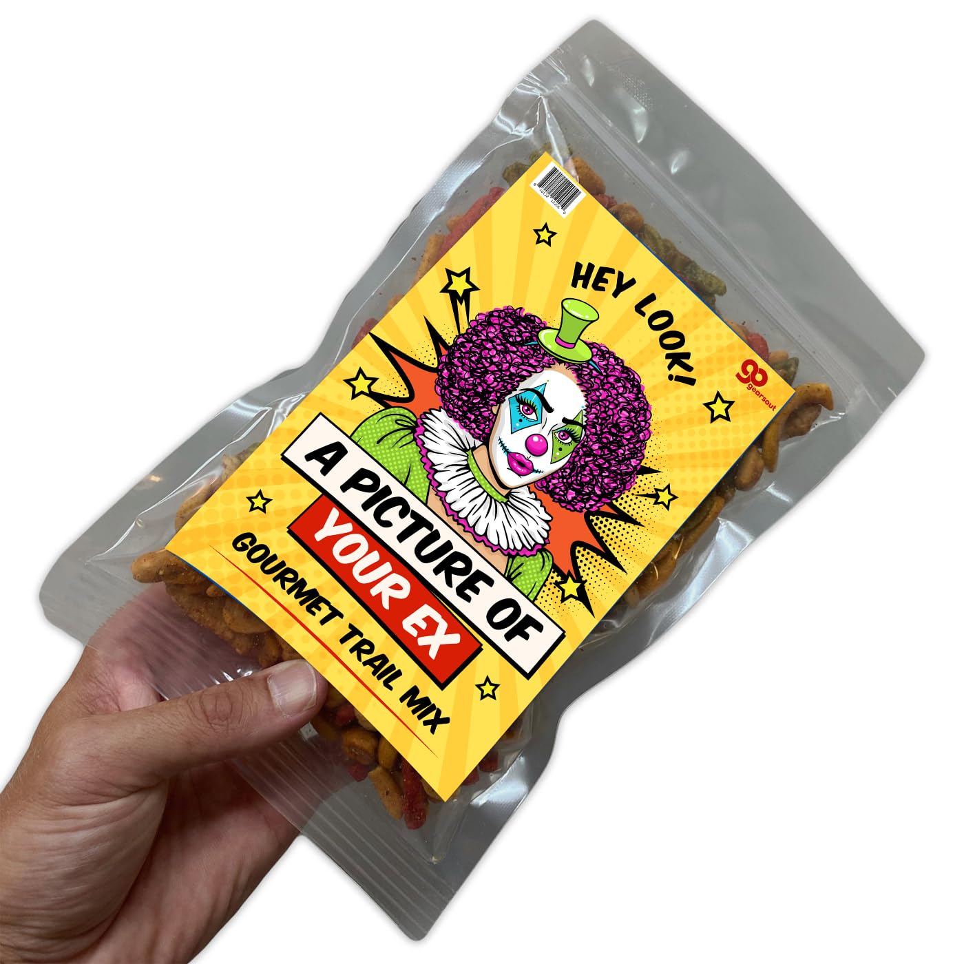 Whimsical Female Portrait Trail Mix - Delightful Snacking Experience - Unique and Fun Gift Idea - Flavorful Goodness for All.