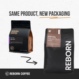 Reborn Coffee Specialty Whole Bean Coffee, Full City Dark Roast, 12 Ounce, Colombia Blend, Notes of Toasted Marshmallow, Roasted Chestnut, and Cacao