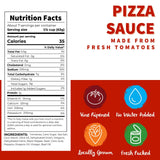 Dei Fratelli Pizza Sauce from Vine-Ripened Tomatoes (15 oz. Cans, 6 pack) - No Water, No Paste, Non-GMO, Gluten-Free