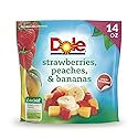 Dole Strawberries, Peaches and Bananas Frozen Fruit, All Natural Mixed Fruit for Smoothies, Snacks and Recipes, 14 Oz Resealable Bag (Frozen)