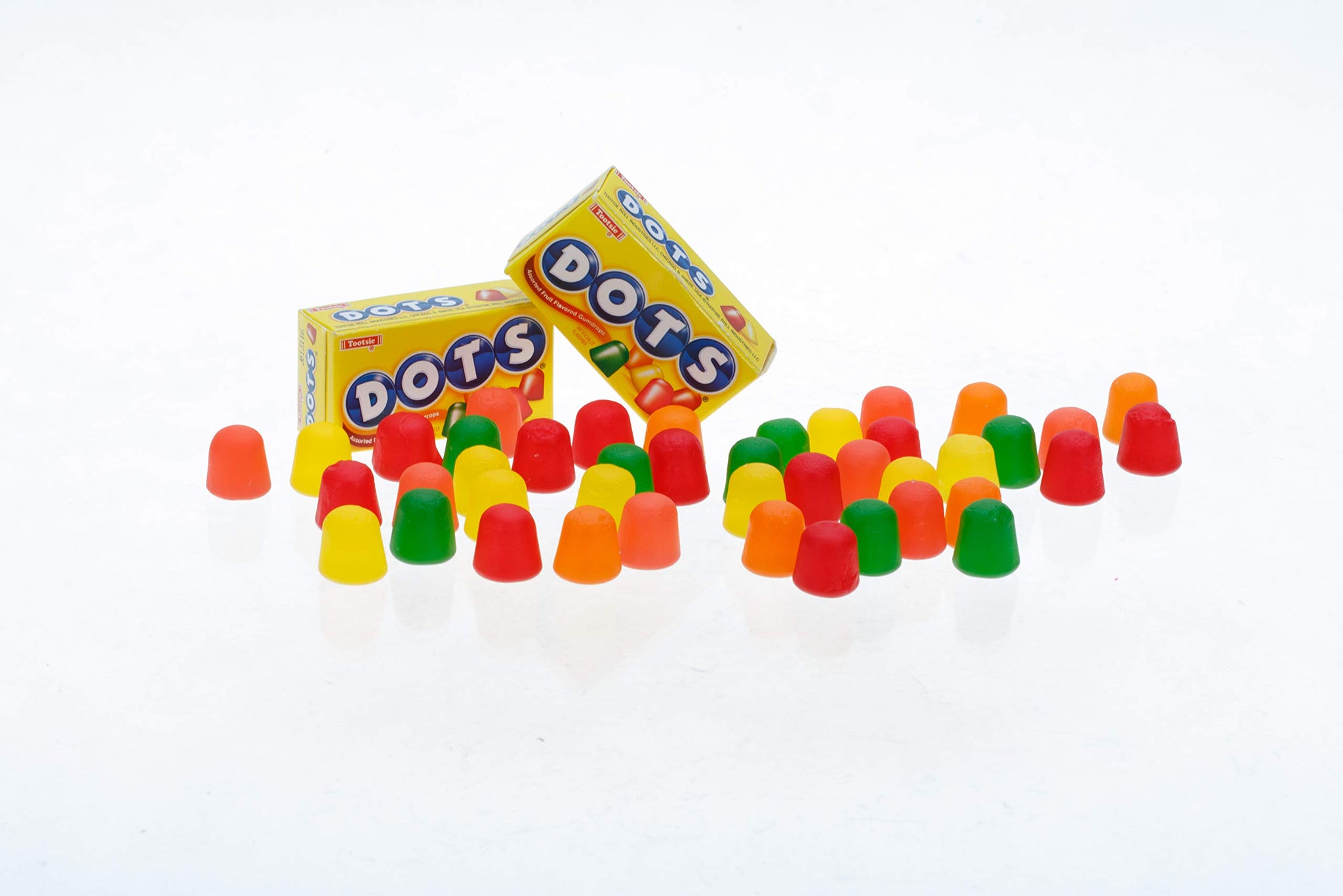 DOTS Individually Wrapped Candy - Original Gummy Candy Flavors - Cherry, Lime, Orange, Lemon & Strawberry - Gluten Free, Kosher & Peanut Free Gumdrops