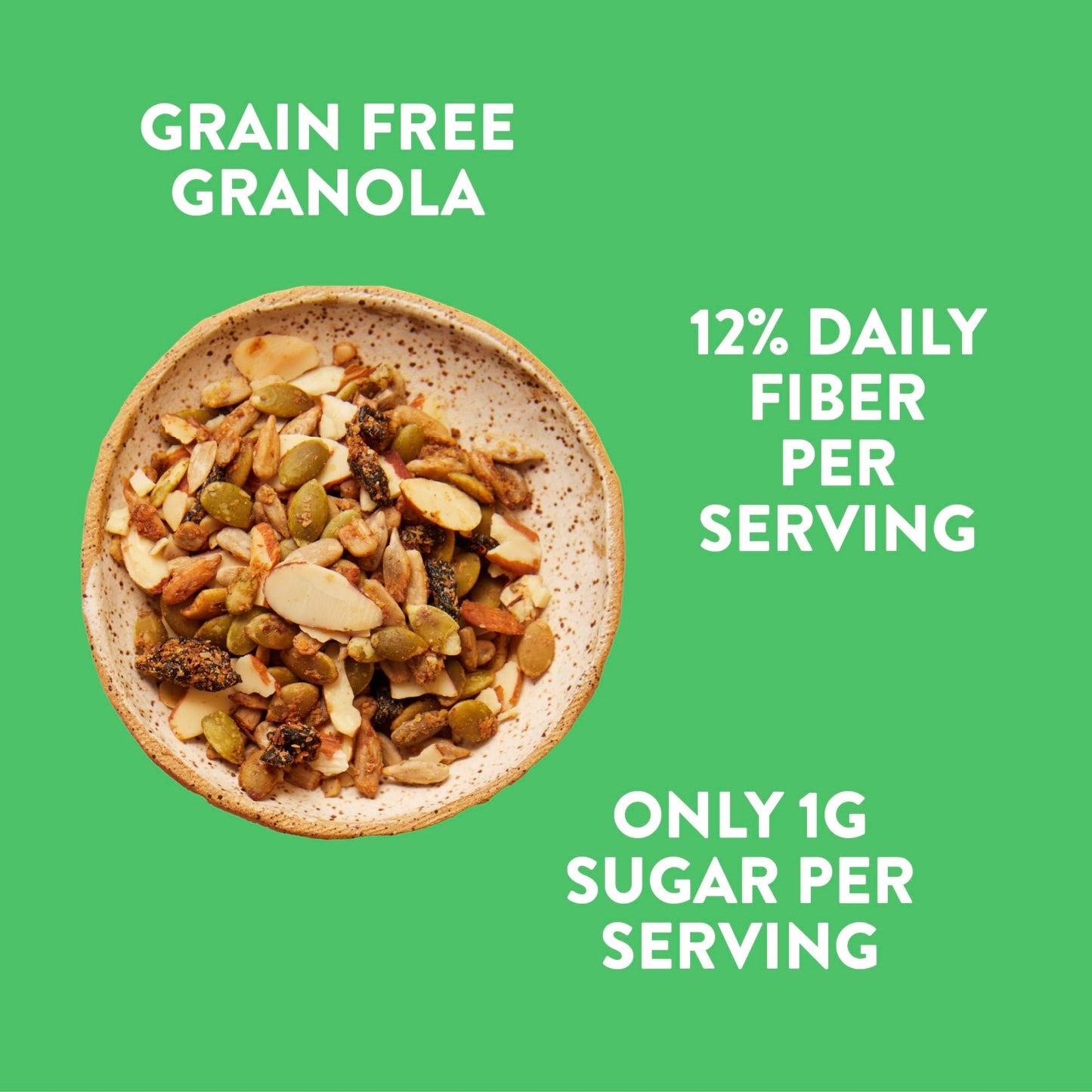 GluteNull Cherry Almond Granola, Keto Friendly, Gluten Free, Plant Based, No Sugar Added, 10oz