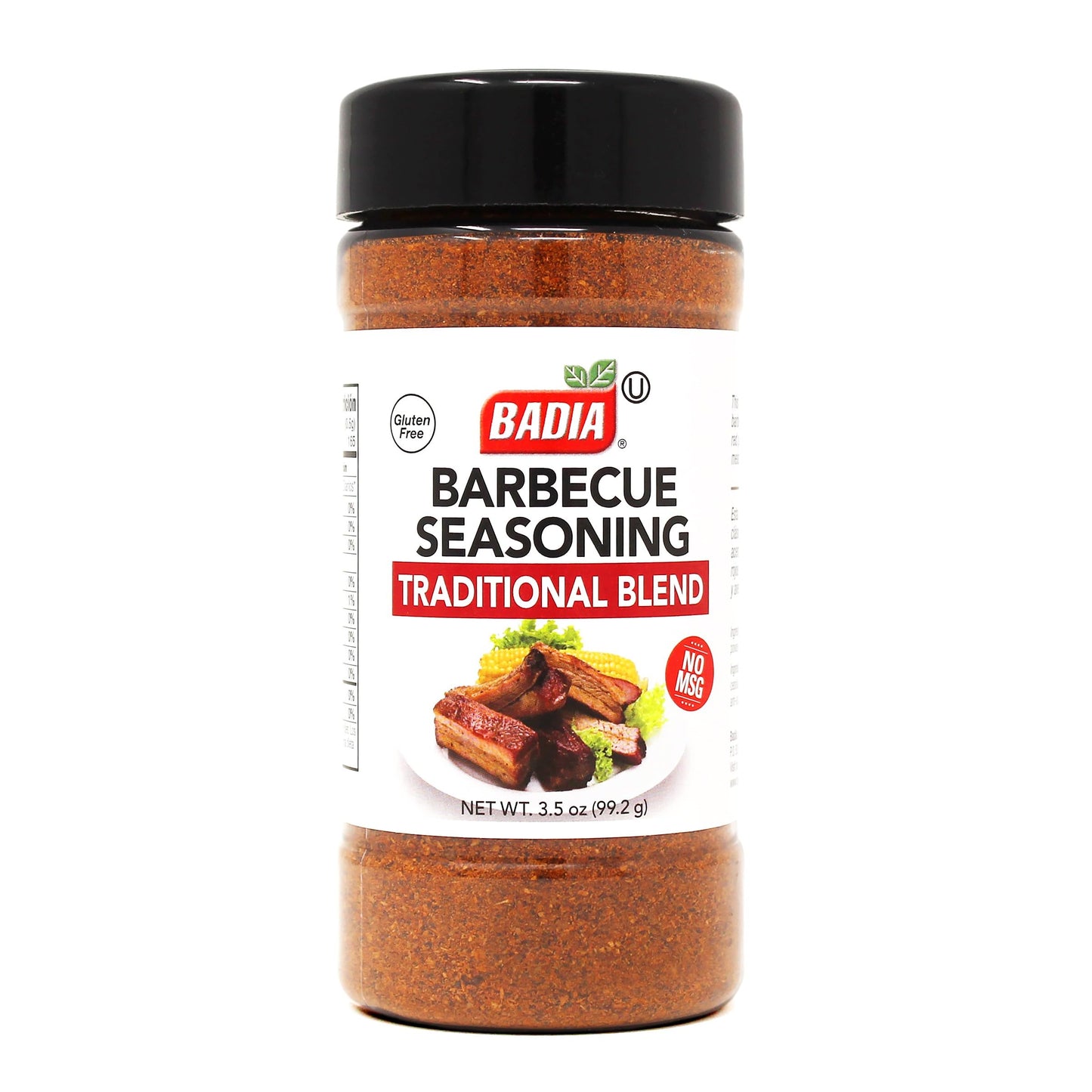 Badia Barbecue Seasoning Traditional Blend, 3.5 oz - Savory BBQ Spice Mix for Ribs, Meats & Chicken, MSG Free