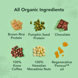ALOHA Organic Plant Based Protein Bars | The Kona Bar - Special Edition | 6 Count, 1.98oz Bars | Vegan, Low Sugar, Gluten Free, Paleo, Low Carb