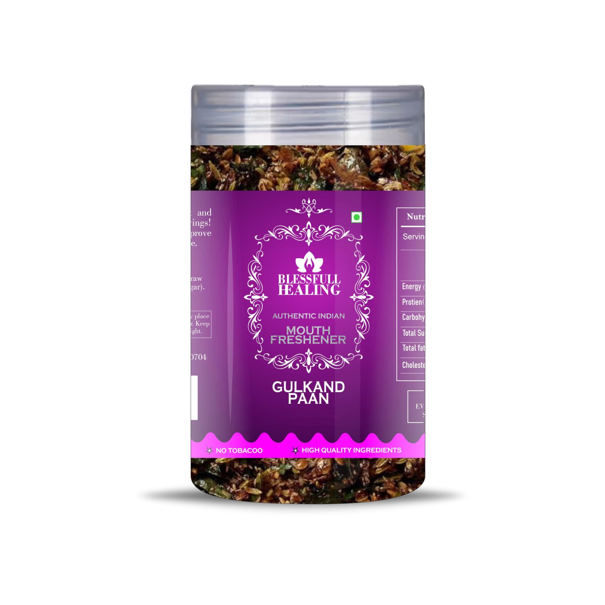 Blessfull Healing Gulkand Paan 5 Oz(Ounce) Airtight Container With Spoon