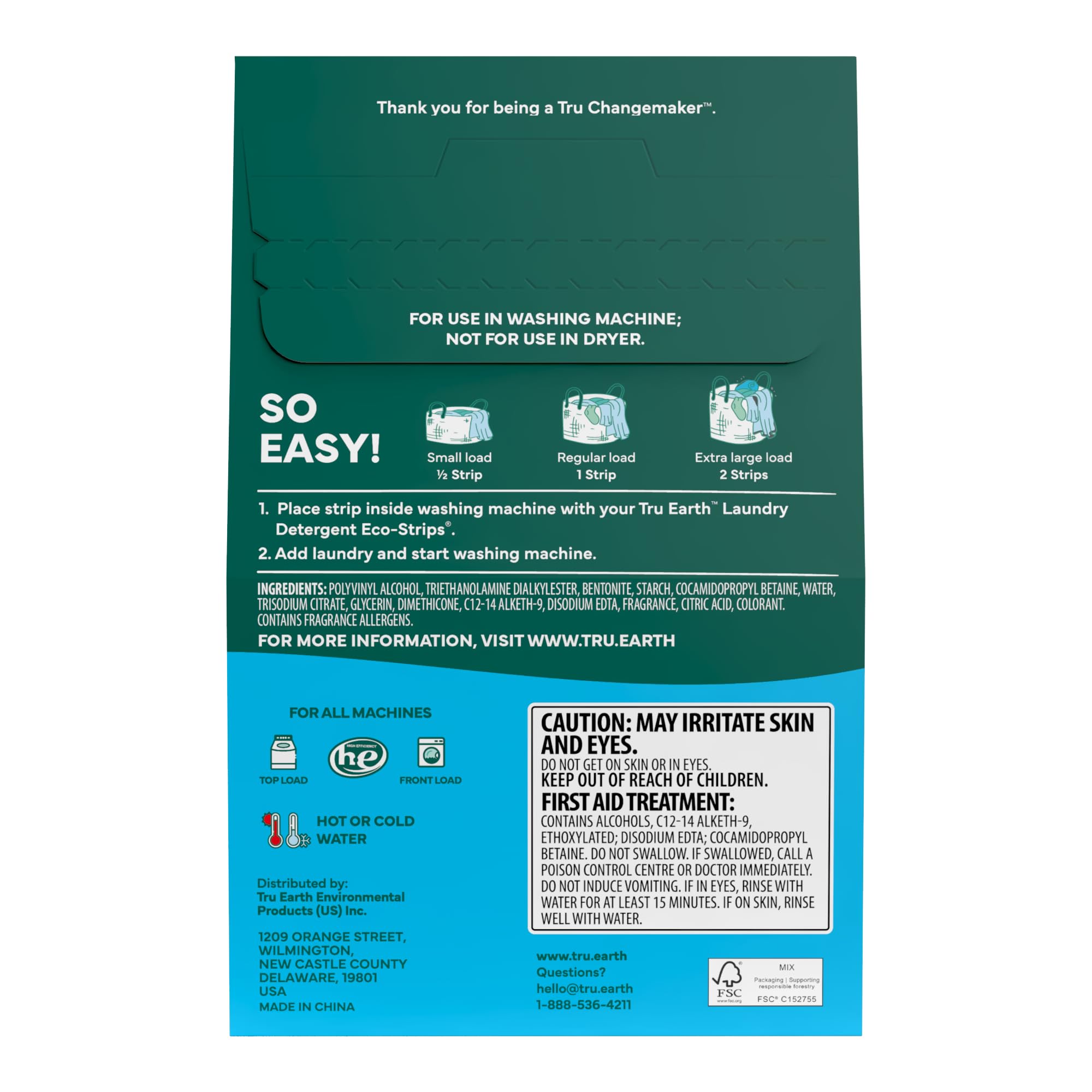 Tru Earth Fabric Softener Sheets | Alternative to Fabric Softener Liquid and Pods | 50 Sheets | Fresh Linen