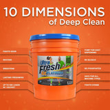 Ultra Fresh Platinum Sport 5 Gallon 6X Laundry Detergent Suitable for All Machine Type and Up to 640 Laundry Loads with Pump (2 Pack)