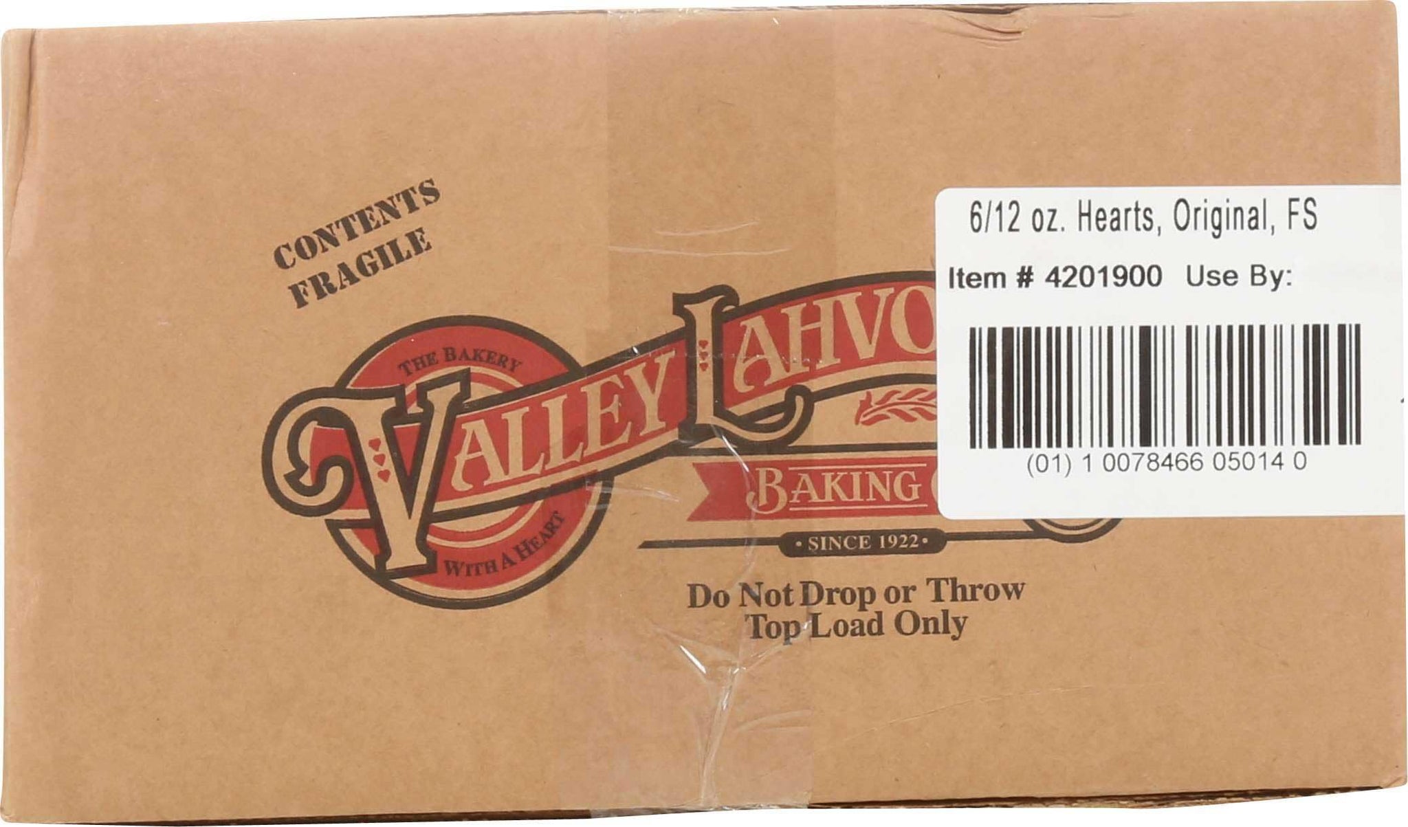 Valley Lahvosh Heart Original Crackerbread, 12 Ounce - 6 per case.