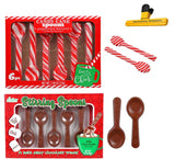 HOLIDAY GIFT SET | (6 CHOCOLATE CANDY SPOON & 6 PEPPERMINT CANDY SPOON)