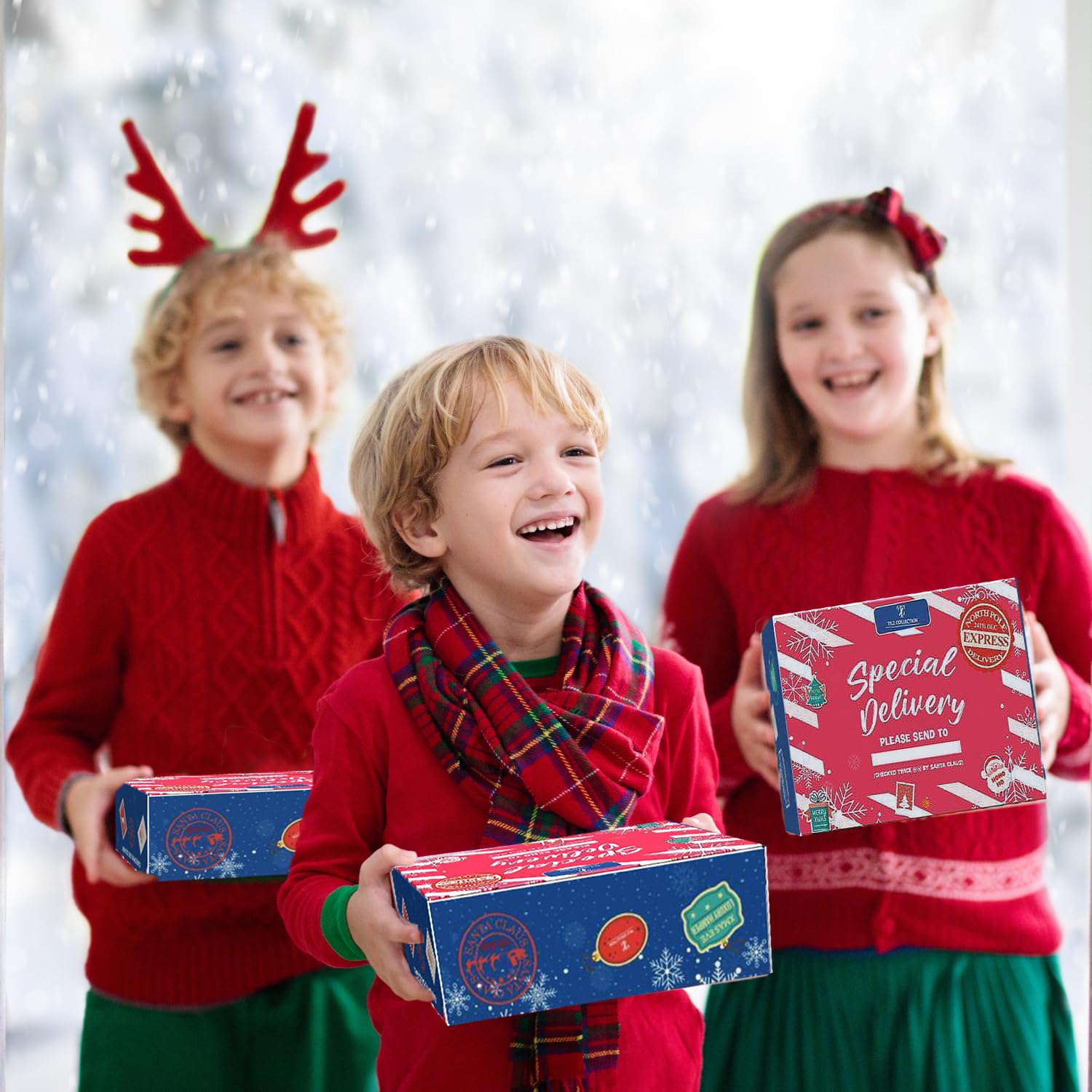 Hot Chocolate Gift Sets - Hot Chocolate Kit Gifts For Kids, Marshmallows, Mug, Socks, Sprinkles,Hot Cocoa Mix Kids Gifts