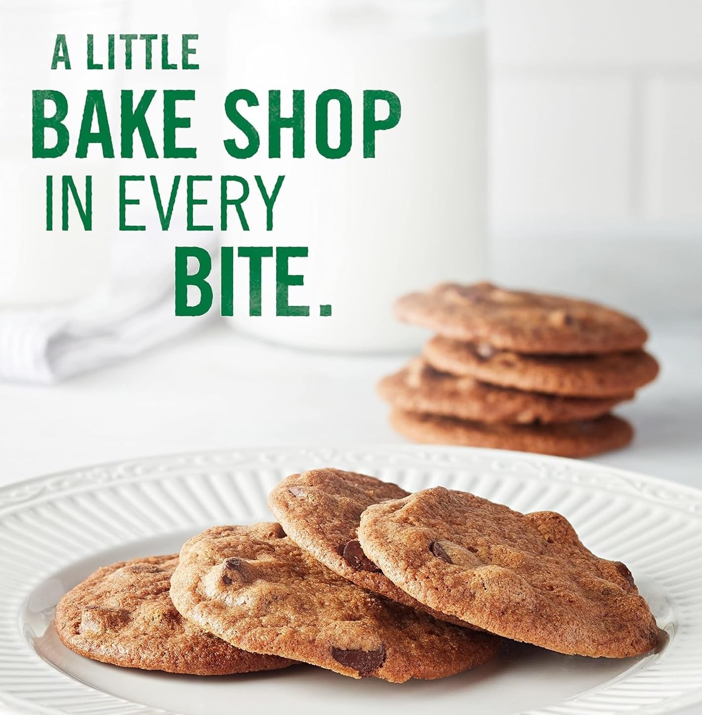 Tate's Bake Shop Chocolate Chip Cookies, 7oz Bag, Pack of 3