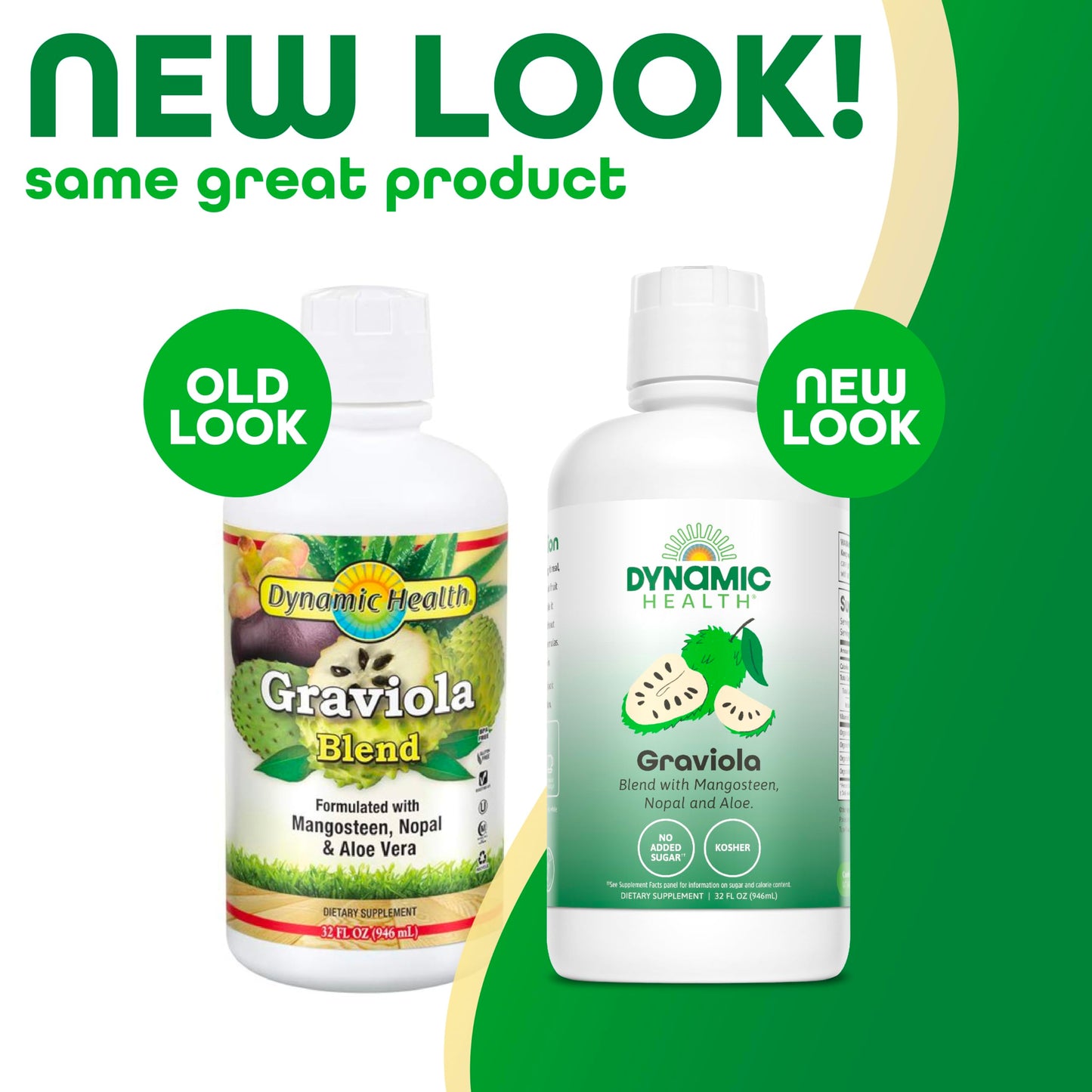 Dynamic Health Graviola Blend, Mangosteen, Nopal and Aloe, 100% Organic, No Additives, Immune System Support, Antioxidant, Vegan, Gluten Free