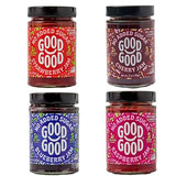 GOOD GOOD No Added Sugar Fruit Jam Variety Pack of 4 - Keto Friendly Jelly - Strawberry, Blueberry, Raspberry and Cherry Jam - Low Carb, Low-Calorie