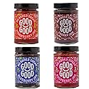 GOOD GOOD No Added Sugar Fruit Jam Variety Pack of 4 - Keto Friendly Jelly - Strawberry, Blueberry, Raspberry and Cherry Jam - Low Carb, Low-Calorie