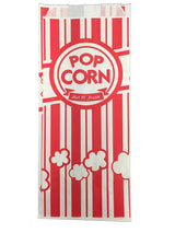Carnival Style Paper Popcorn Bags, 50 1oz bags, Red & White Striped, Movie Theater Popcorn Bags