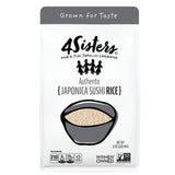 4Sisters - Authentic Short Grain Japonica Sushi Rice - Sustainably Grown - Women Owned - Farm to Table - 2lb