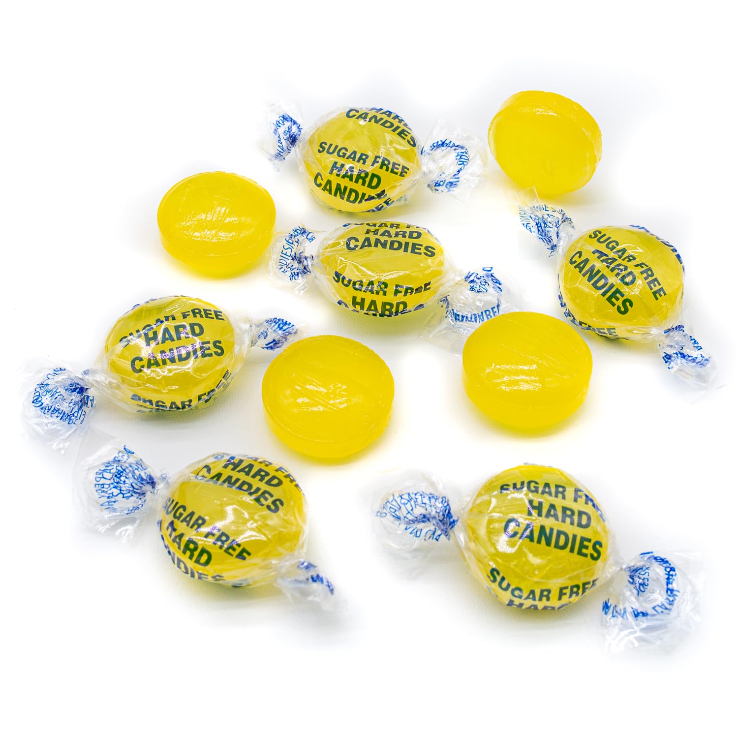 Sugar Free Lemon Drops Hard Candy 8 oz - Keto Snacks for Diabetics, Low Carb, Individually Wrapped