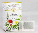 Celebration Herbals Organic Catnip Leaf and Blossom Tea Caffeine Free -- 24 Herbal Tea Bags
