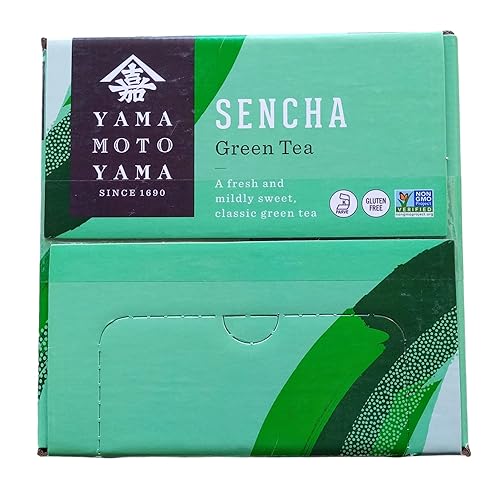 Yamamotoyama Sencha Green Tea Bags, Value Pack, 90 Tea Bag Count, Caffeinated