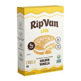 Rip Van Leos - Golden Vanilla Sandwich Cookies - Low Sugar and Low Carb Snack - Diabetic Snacks - 4 Packs of 1.69oz)