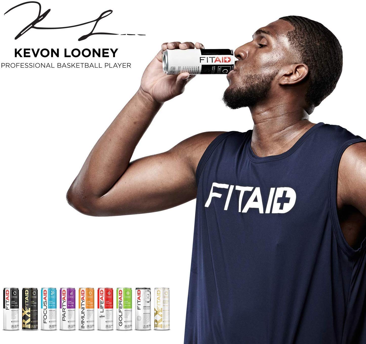 FITAID RX ZERO Recovery Blend, 5 Calories, Keto-Friendly, Paleo, Vegan, Number 1 Post-Workout Recovery Drink, Creatine, BCAAs, Glucosamine, 12-oz